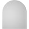 Ekena Millwork Round Top Surface Mount PVC Gable Vent: Non-Functional, w/ 3-1/2"W x 1"P Standard Frame, 22"W x 26"H GVPRT22X2601SN - alternate 2